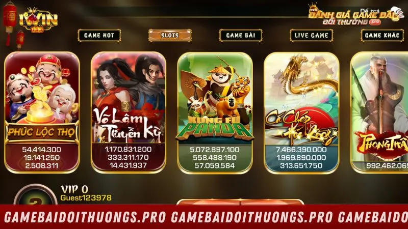 Đa dạng trò chơi tại Iwin