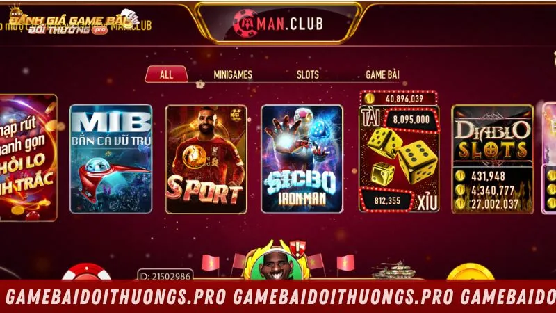 Giới thiệu cổng game Manclub